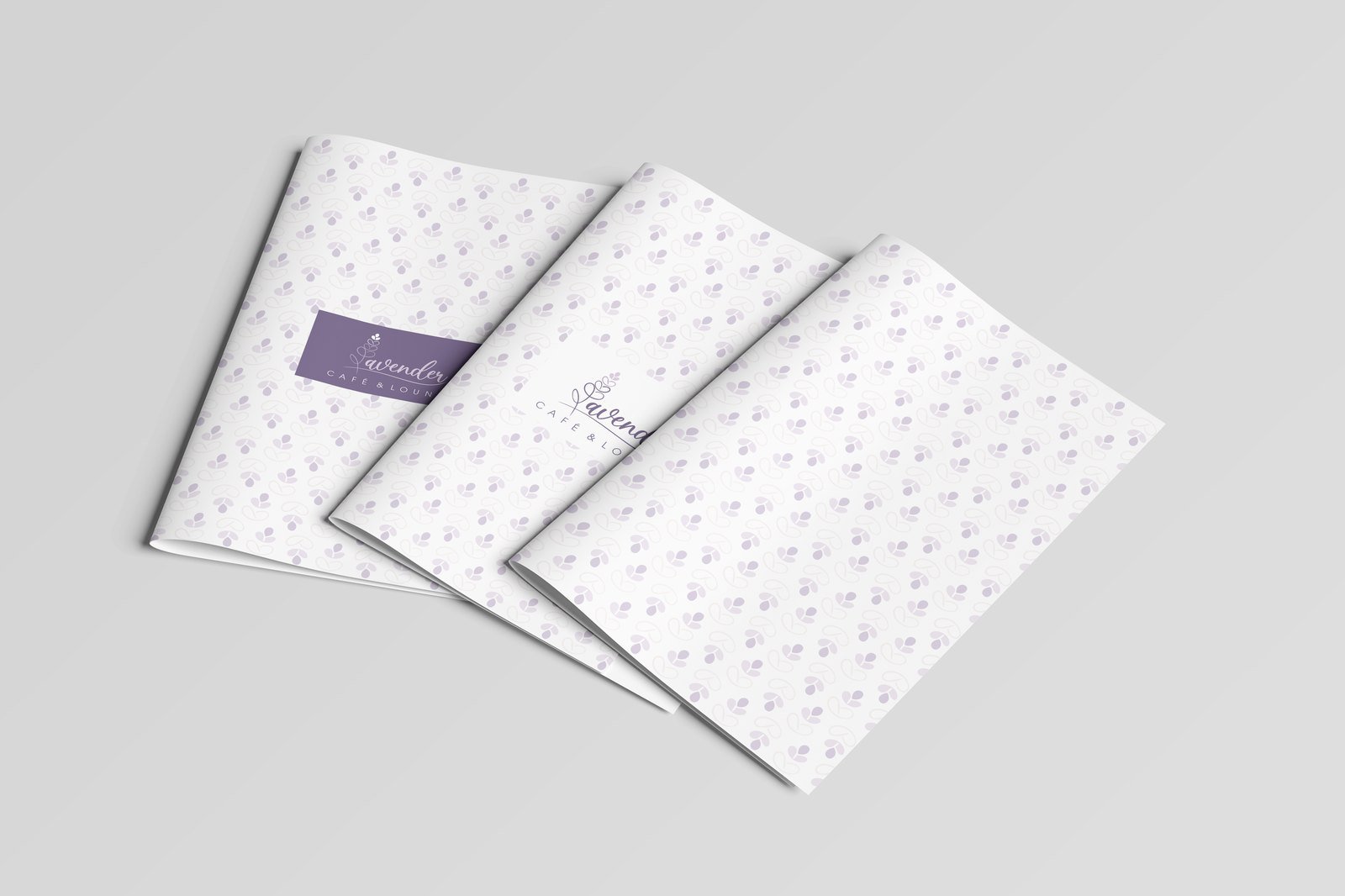 Lavender branded wrapping paper
